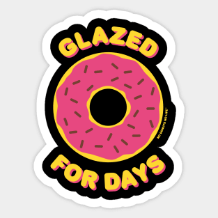 Glazed For Days (Pink Donut) Sticker